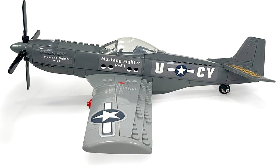 Amazon.co.jp: General Jim's P-51ミリタリーマスタング飛行機組み立て