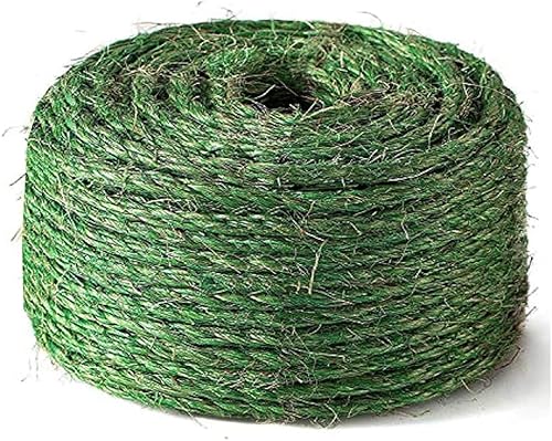 Cuerda de sisal para reparación de árbol de gato, cuerda de sisal de 33 pies, 14 de pulgada (0.236 in) de diámetro para reemplazo de poste rascador