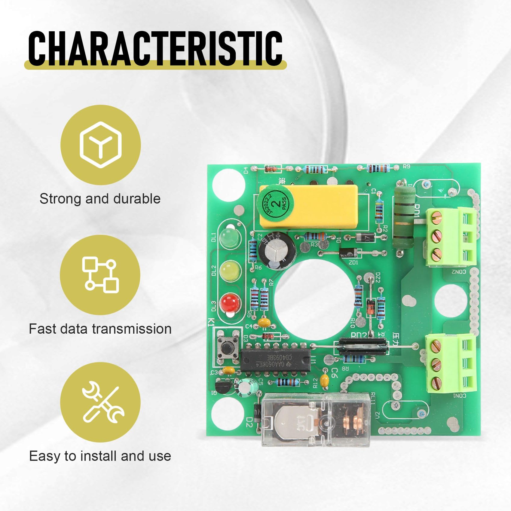 tassieroon Water Pump Automatic Perssure Control Electronic Switch Circuit Board 10A Popular Pump Replacement Parts - Image 2