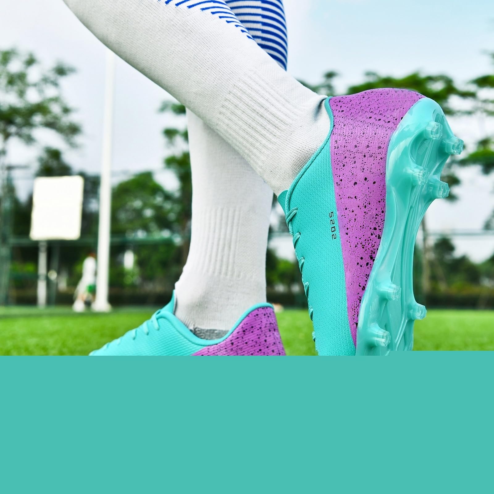 KUUK Chaussures de Football Hommes Femmes Turf Chaussures de Football Indoor Unisexe Artificielle Chaussures d'Entraînement Teen AG TF Herbe Synthétique Training Chaussures