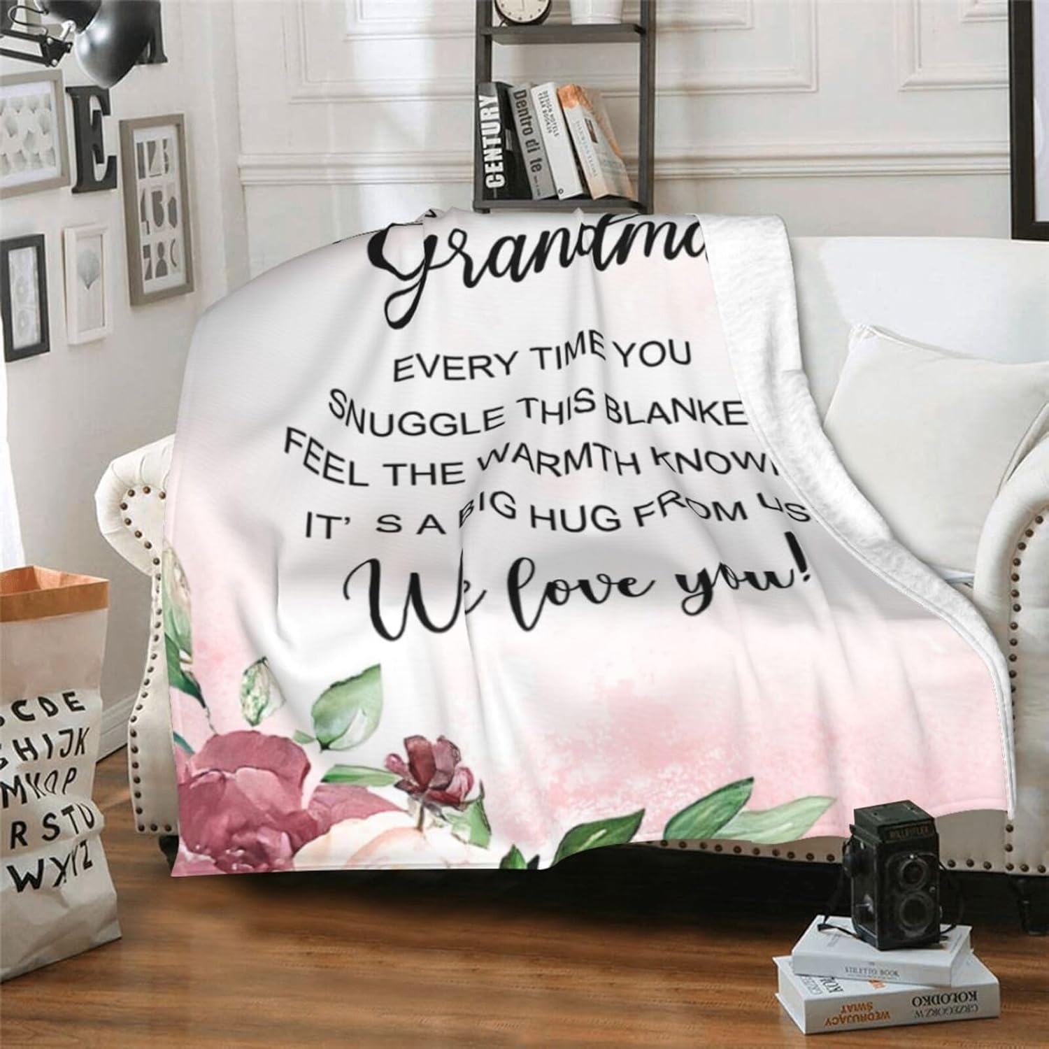 Grandma Gifts for Birthday, Grandma Blanket from Grandkids, Gifts for Grandmas, Gift for Grandmother Birthday, Mothers Day, Christmas, Soft Flannel Throw Blanket, 60"x50" - Image 3