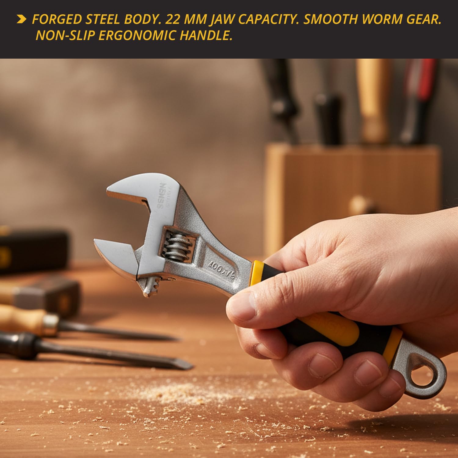 SENSH 6 Inch Adjustable Spanner Wrench - Durable & Precise -2