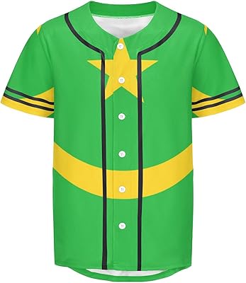 Vnurnrn Mauritania Flag Mens Baseball Button Down Jersey Hipster Hip Hop T Shirts