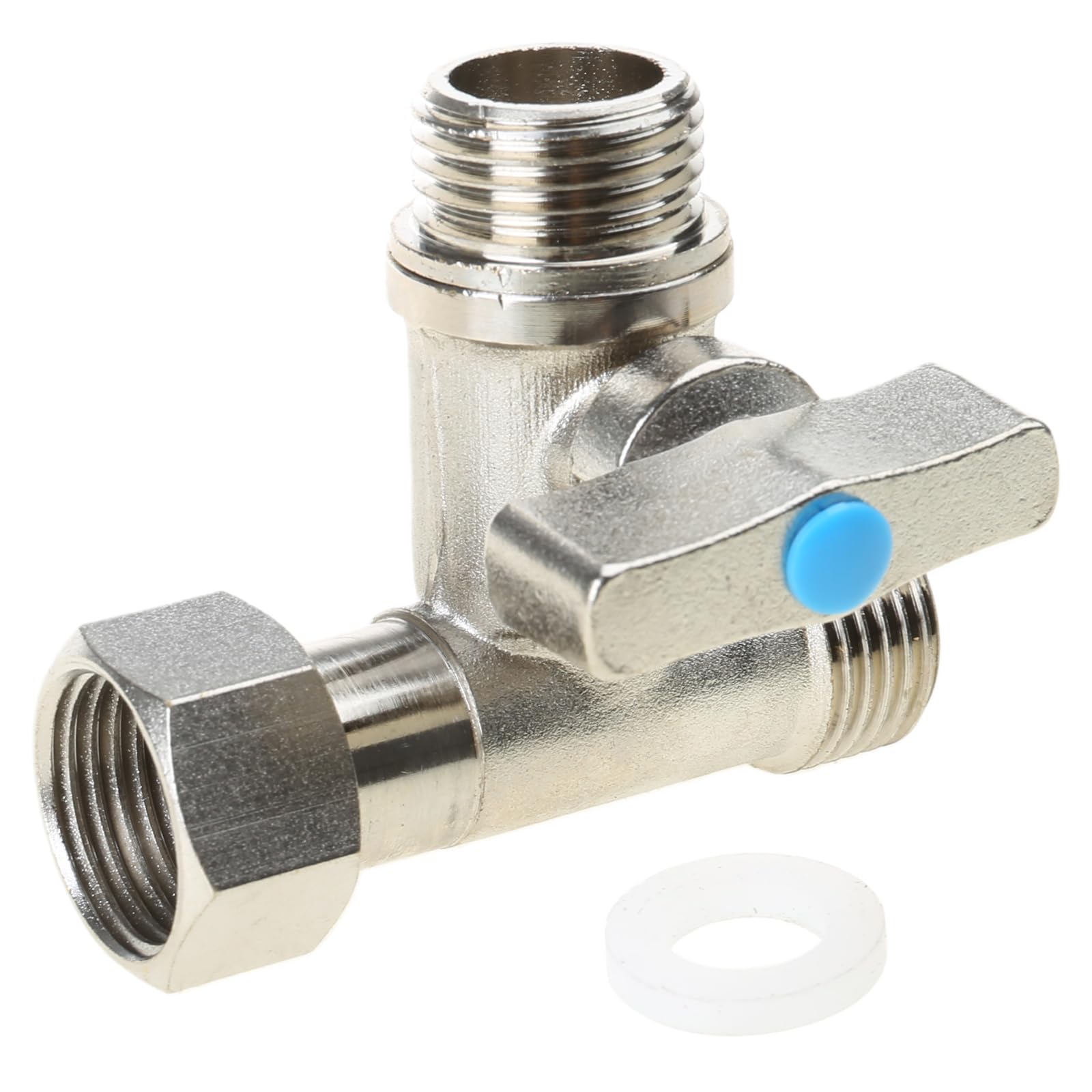 Stop Valves Feed Water Adapter 20mm Compression Tees Valves Tees Fitting Connector Adapter Enduring Under Sink Splitters Connector