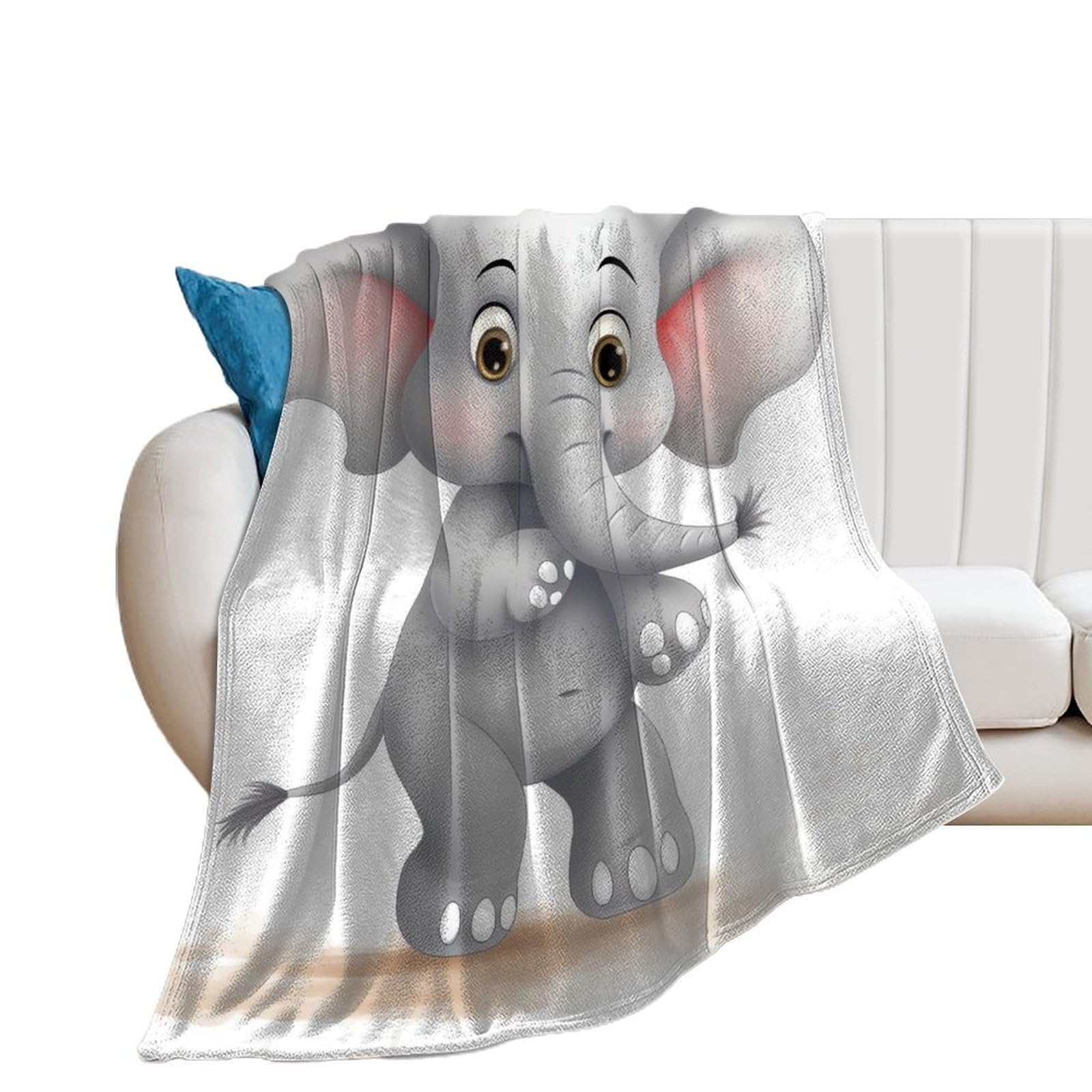 Couverture flanelle anti-boulochage pour lit d'enfant douce et légère