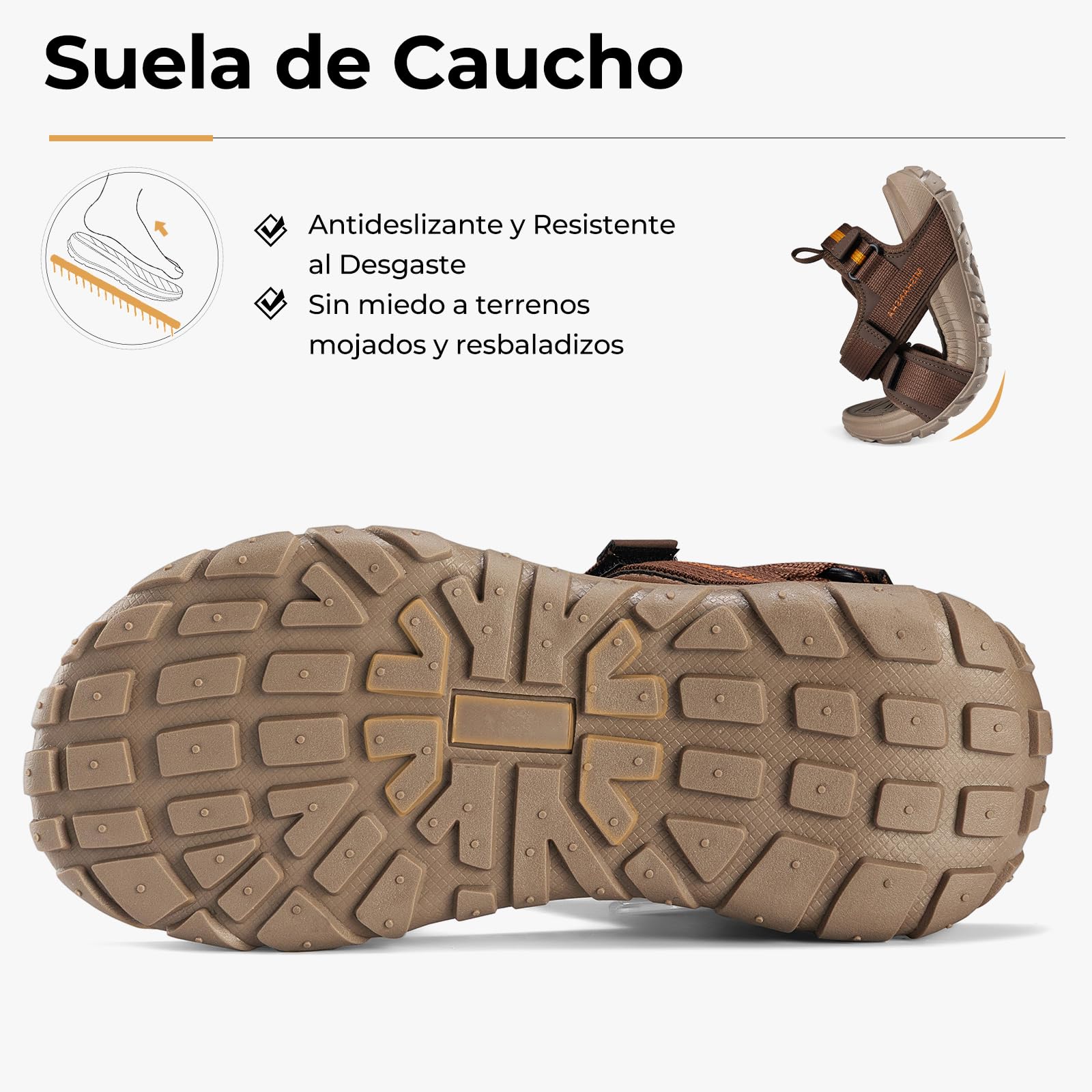 Mishansha Sandalias Hombre Verano Zapatos Trekking Deportivas con Punta Abierta Playa al Aire Libre 39-46 EU