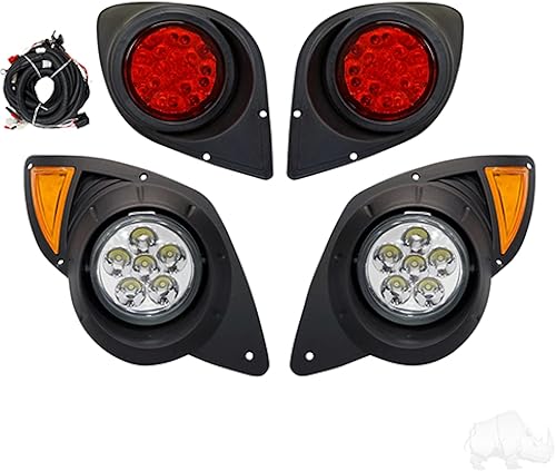 Red Hawk Kit de luces LGT-307L compatible conreemplazo para carritos de golf Yamaha Drive 2007-2016, 12V-48V disponible en Yaxa Peru