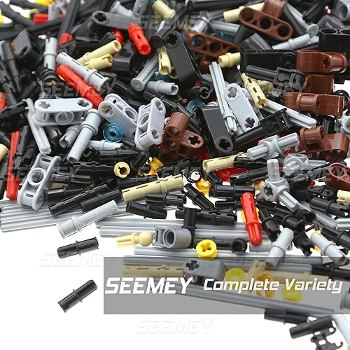 Miniatura 5 de SEEMEY 884 piezas de bloques de conectores de eslabones de cadena de eje compatibles con piezas técnicas de marca principal