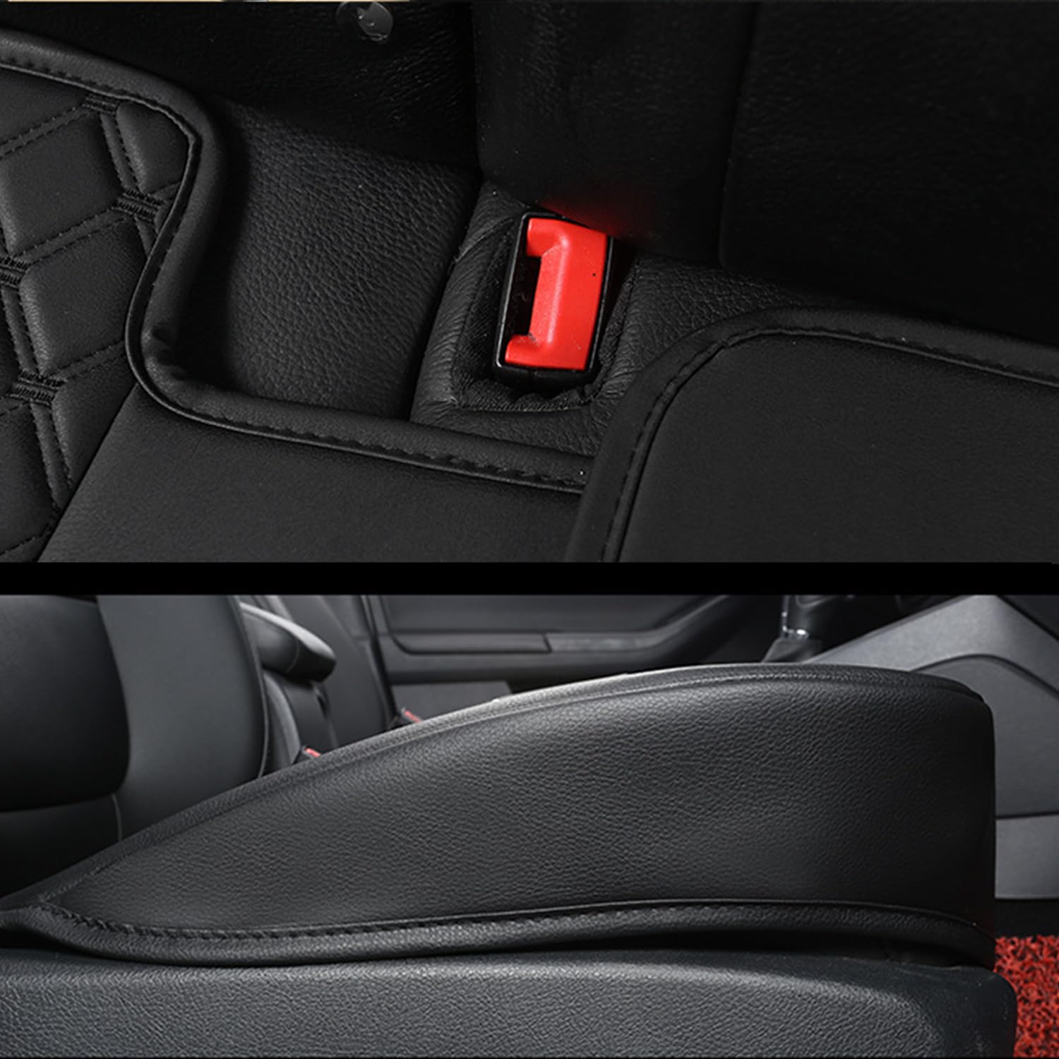 Housse de Siège Auto Arrière Protection en Cuir PU de Siège de Voiture Protecteur d'emballage Complet pour House de Siège Arrière Voiture SUV Camions (1 Housse de Siège Arrière)