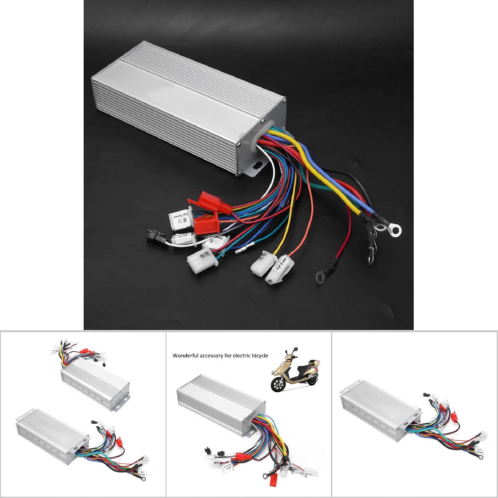 Controller Motore Brushless 36V 48V, Accessorio Leggero e Compatto per Bicicletta Elettrica per Appassionati di Bici Elettriche, Limite di Corrente 80A, 553g