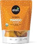 Elan Organic Dried Mango Slices, 125g, Sulphite-free, No Sugar Added, Non-GMO, Vegan, Gluten-Free, Kosher, Healthy Dried Fruit Snacks