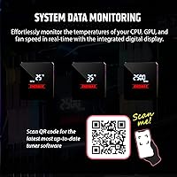 Vista 4 de ENERMAX LIQMAX V4 - Enfriador líquido de CPU AIO de 4.724 in con pantalla digital, ventilador SilentFlow PWM de 4.724 in 320 W TDP, para Intel