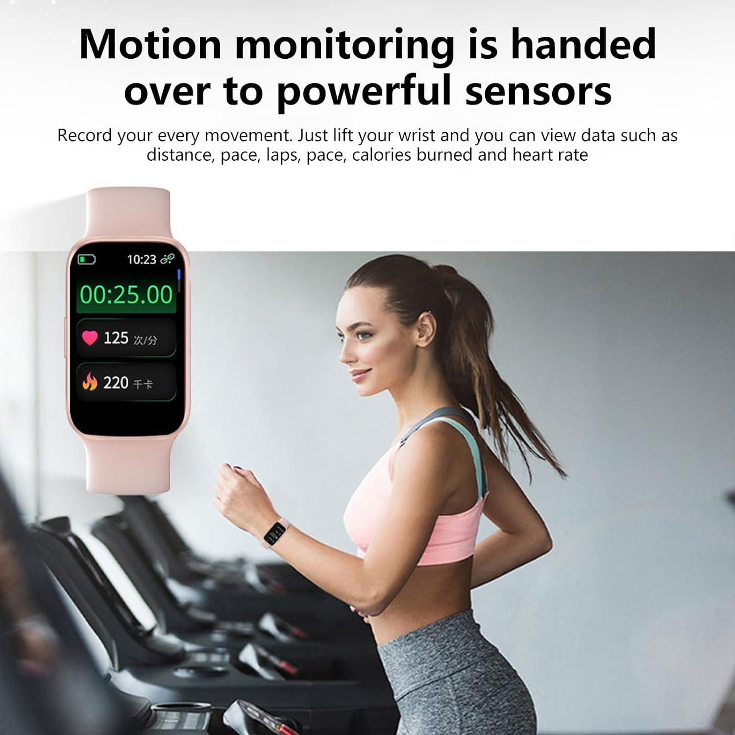 ARTSZY Reloj inteligente, rastreador de actividad física for hombres y mujeres, pulsera con monitor de presión arterial de frecuencia cardíaca de 24 horas, relojes inteligentes impermeables, monitor d