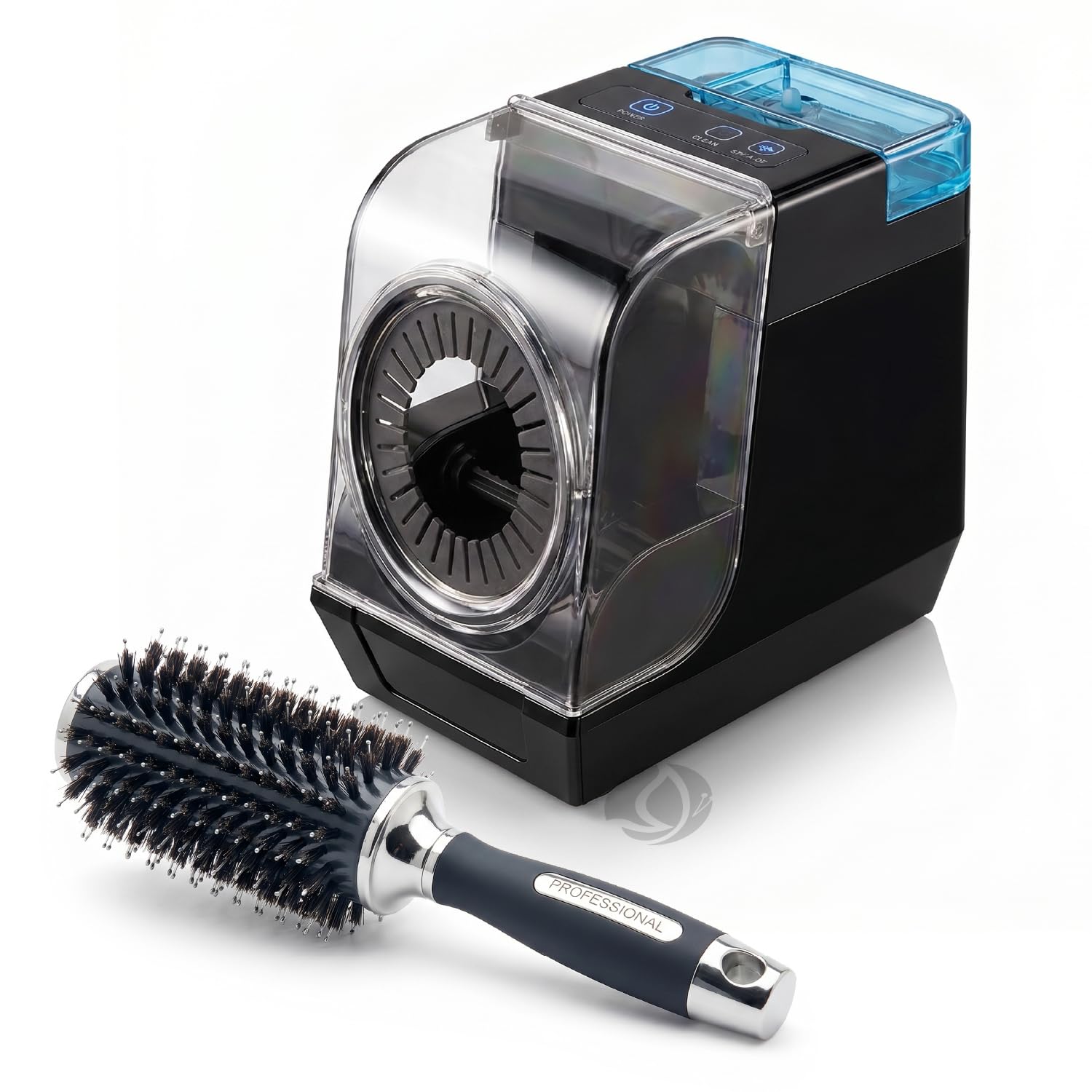 Pulisci Spazzola per Capelli Elettrico Automatico - Igienizzante Spazzole Parrucchiere Professionale per Salone e Barbieri - Macchina Sterilizzatrice a Infrarossi con Serbatoio Liquido Disinfettante
