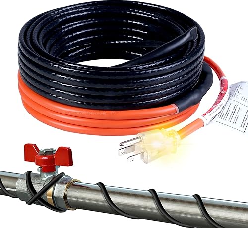 HEATIT JHSF1-CT - Cable calefactor de tubería, pre-ensamblado y autorregulable (6 pies, 120 V) disponible en Yaxa Peru