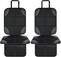 Musclez Car Seat Protectors (Pack of 2): Waterproof 600D Oxford Fabric, Non-Slip Backing, Mesh Pockets for Babies, Kids, Pets - Universal Fit