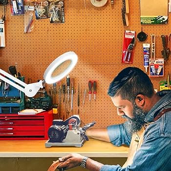 Amazon.co.jp: Beyamz LED拡大鏡ランプ、職場用ランプ、光付き5