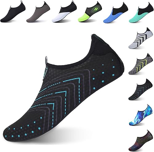 L-RUN - Calcetines acuáticos para mujer y hombre, para correr, bucear, surfear, nadar, playa, yoga, de secado rápido