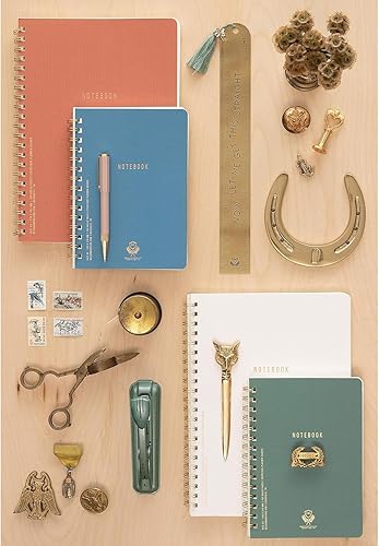 Miniatura 12 de DesignWorks Ink Spiral Notebook – Large 8.25" x 11.625" Planner Notebook Journal with Lined, Perforated Pages – Twin Wire Soft Cover Journal with