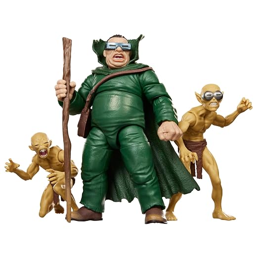 Marvel Legends Series Marvel's Mole Man & Moloids Multi-Pack | 3 Fantastic Four Comics-Inspired Collectible 6-Inch Scale Action Figures