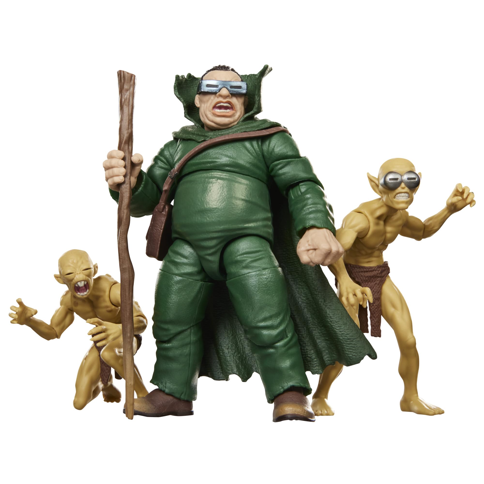 Marvel Legends Series Marvel's Mole Man & Moloids Multi-Pack, 3 von den Fantastic Four Comics inspirierte Action-Figuren zum Sammeln (Skala 15 cm)