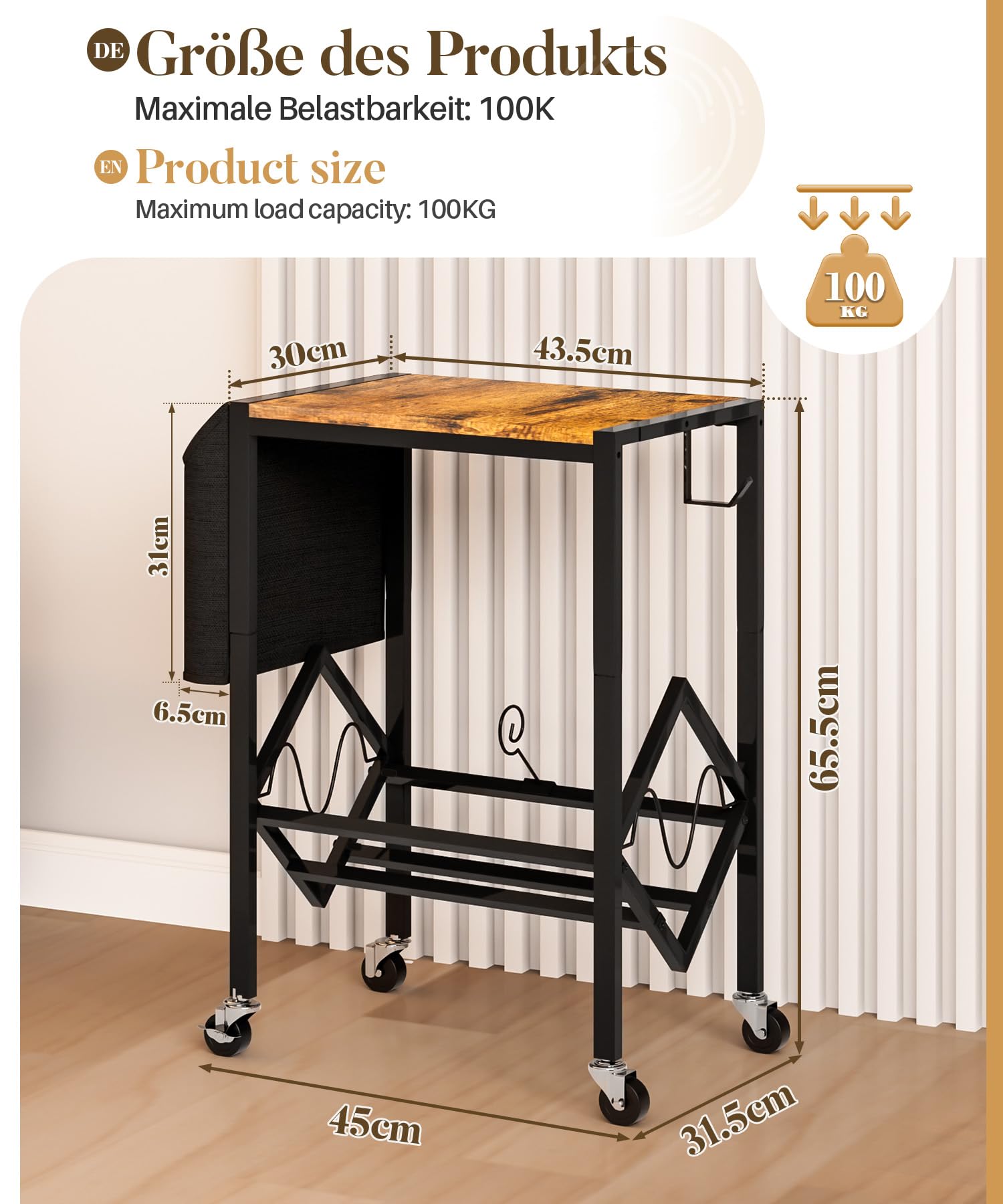 Yorbay Support pour Tourne-disques Vinyles avec Sac d’Organisation Table de Platine 2 Niveaux pour 200 Albums Disques CDs Cadeau pour Amateur de Musique Salon Chambre à Coucher - Noir