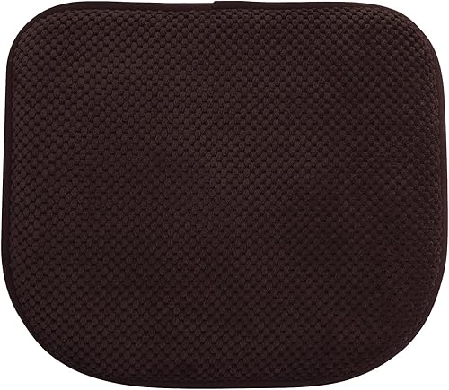 PAGGED Cojines de asiento de espuma marrón para sillas de cocina, almohadillas para sillas de comedor, cojines de asiento de oficina, lavables en
