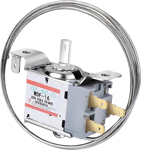Mini termostato para nevera, 3 pines WDF-16 controlador universal de termostato para refrigerador compatible con WDF-18, WDF-20 (250 V reemplazable