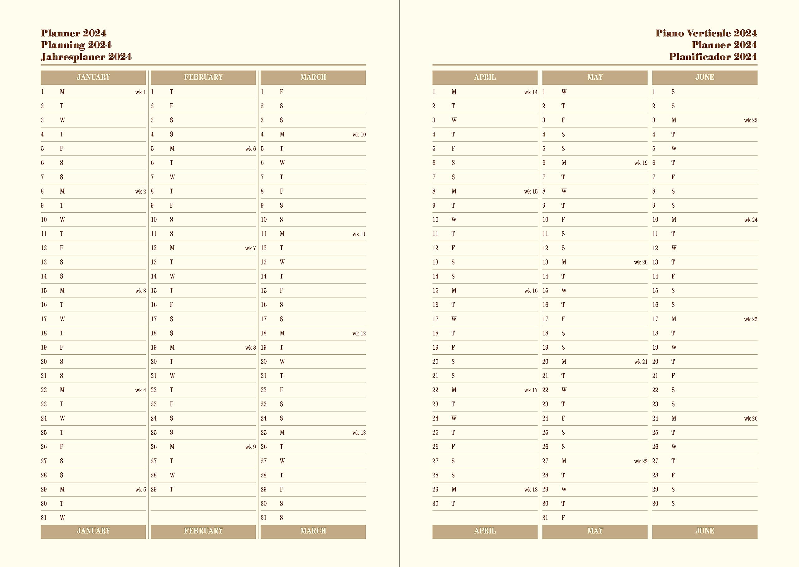 Letts Sovereign A5 week to view 2024 diary - red - Image 3