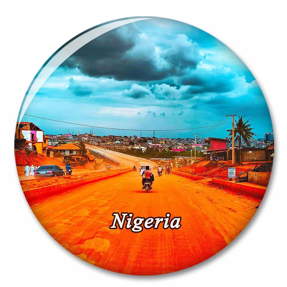 Kxrsm Bxtkpq-Nigeria-4403 Nigeria Fridge Magnet Decorative Magnet Bottle Opener Tourist City Travel Souvenir Collection Gift Strong Refrigerator Sticker