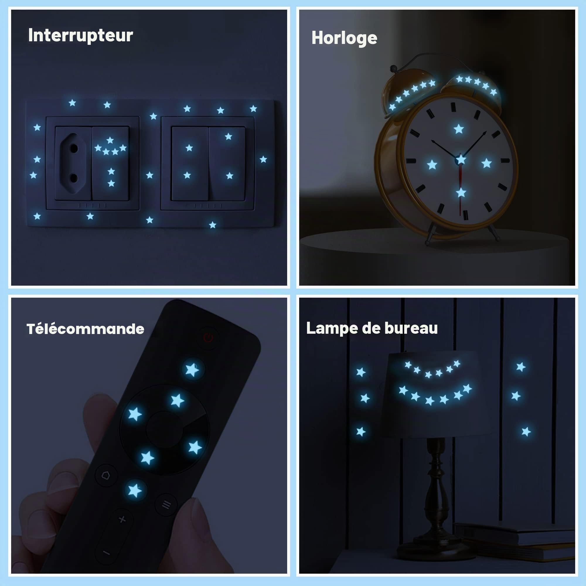 431 Pièces Etoile Lumineuse Stickers Muraux Etoiles Fluorescente Autocollant Mural Phosphorescentes Plafond pour Décoration Chambres Pépinière D'Enfants Bébé