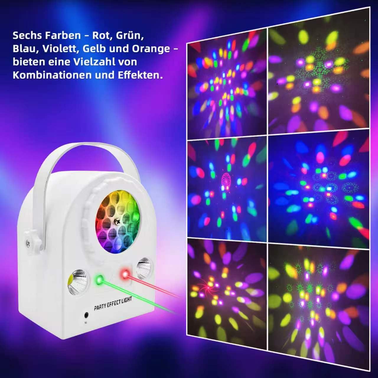 Realizzata in materiale ABS, questa lampada a sfera da discoteca EluDizko può essere controllata tramite telecomando e controllo vocale, quindi è la scelta ideale per creare un'atmosfera vivace.