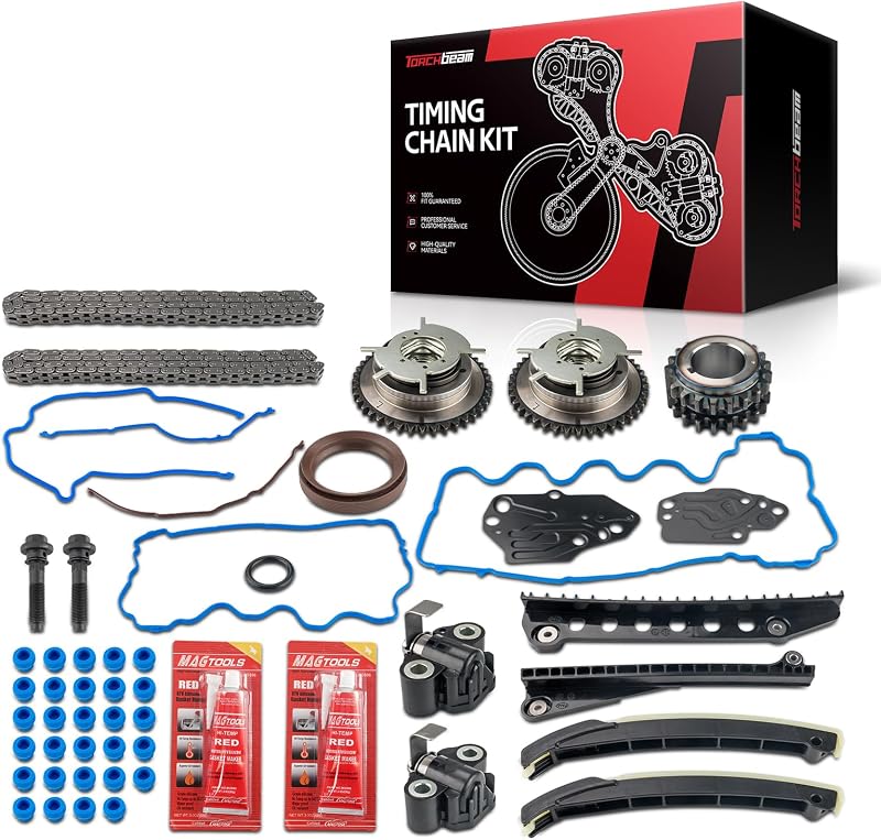 Kit de corrente de distribuição Torchbeam para Ford F-150, Expedition, F-250, F-350, Lincoln Navigator e Mark LT 5.4L – Conjunto