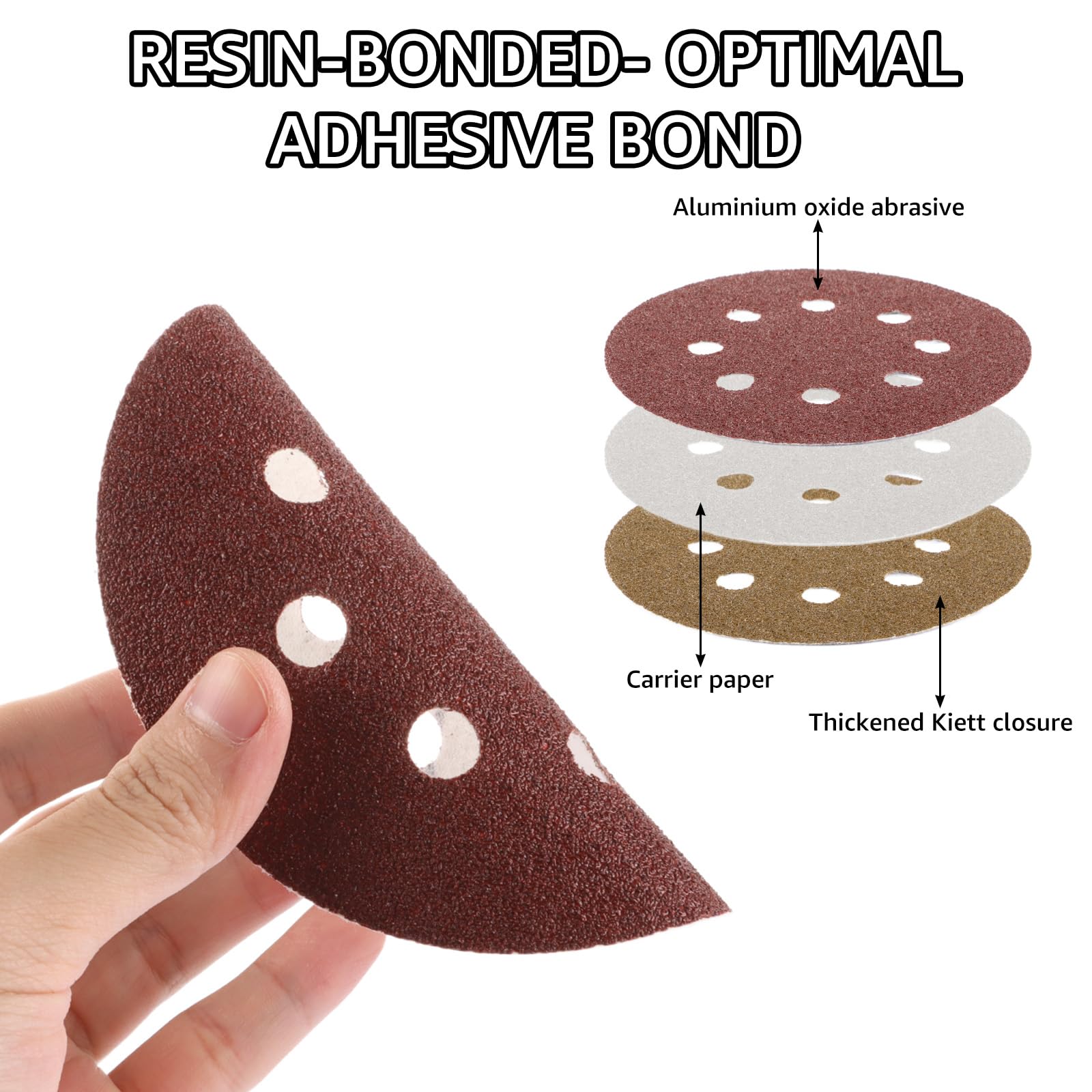 Disques Abrasifs 125mm Grain Mixte 40/60/80/120/180/240/320