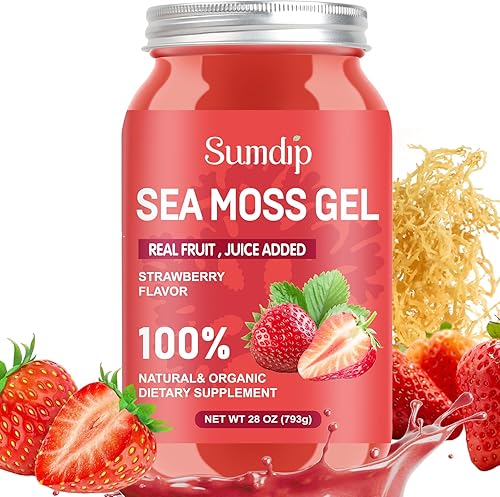 Gel de musgo de mar, gel de musgo marino irlandés vegano crudo, apoyo inmunológico y digestivo, suplementos antioxidantes minerales vitamínicos,
