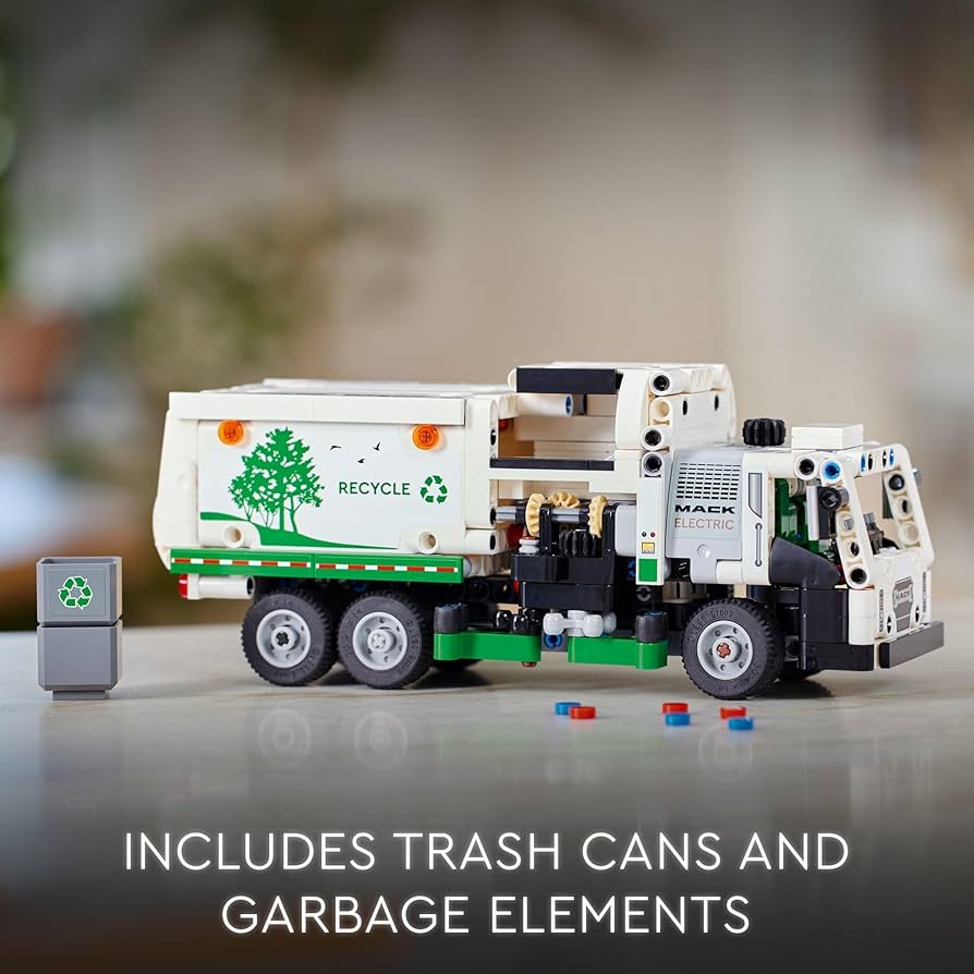 その他 trash Amazon.com: LEGO Technic Mack LR Electric Garbage Truck Toy