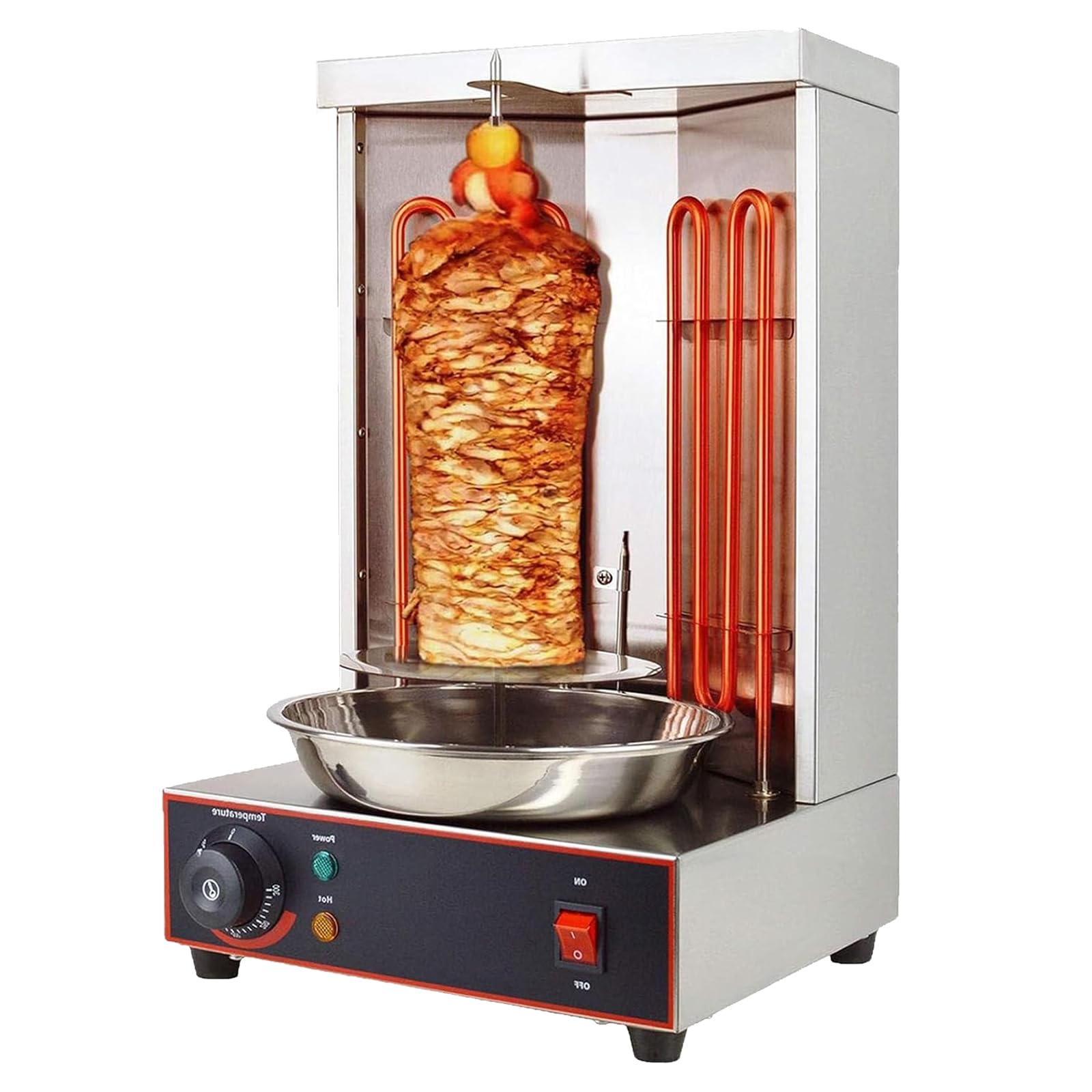 Machine à grill shawarma professionnelle en acier inoxydable pour usage commercial