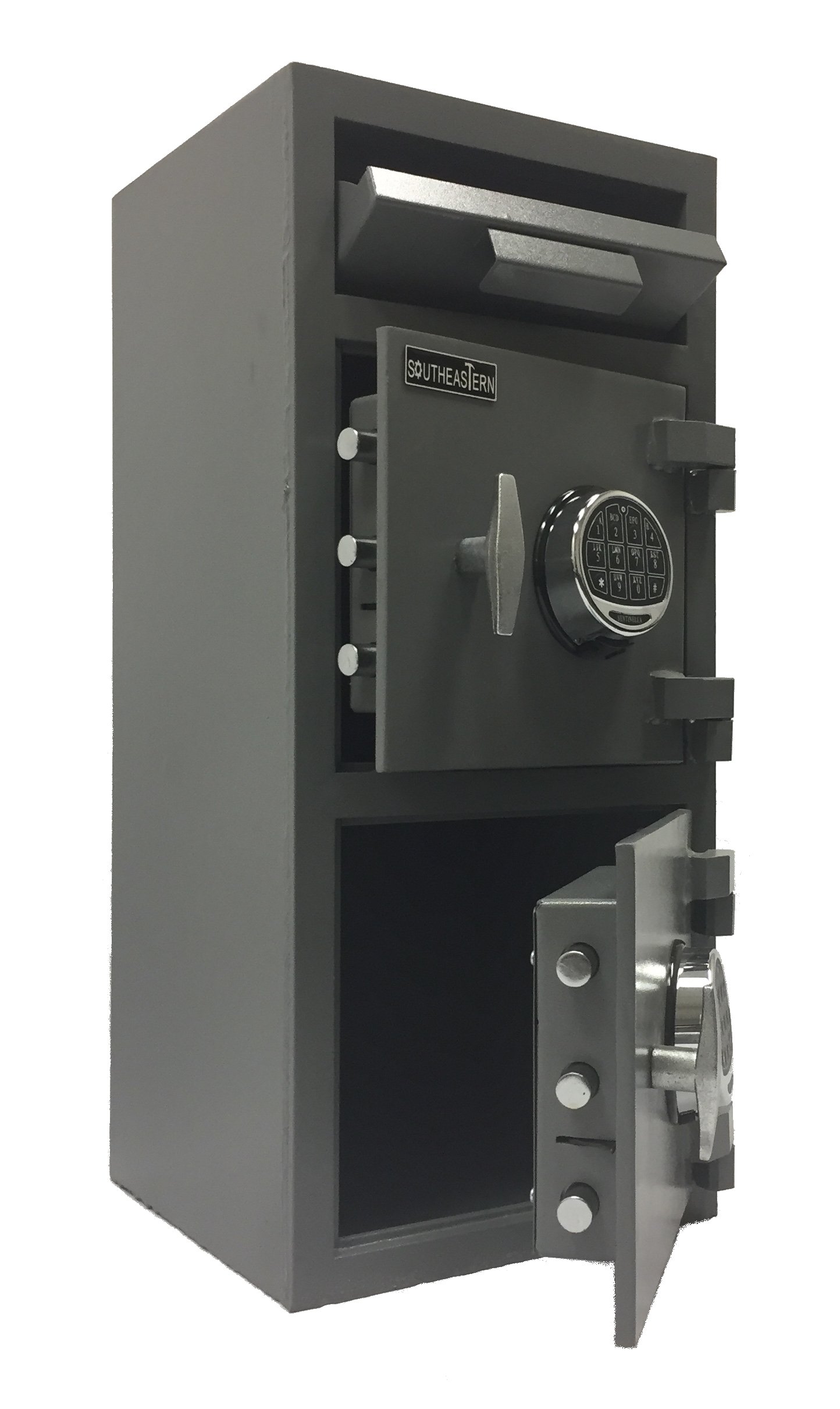 SOUTHEASTERN Double Door Cash Depository Drop Slot Safe with UL Listed Digital Lock