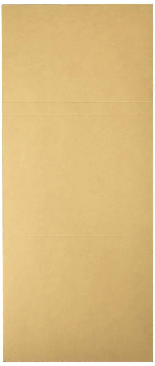 F3B Double Fold File Folder for Prescriptions Cardboard, 5-1/2" x 13" Size, Buff, Pack of 100