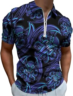 Cthulhu Esport Mascot Men's Golf Polo-Shirt Summer Short Sleeve T-Shirt Quick Dry Muscle Tees