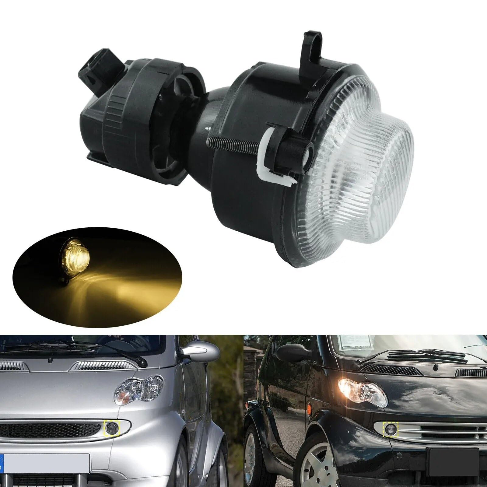 Auto Fendinebbia 1x Per Smart Per Fortwo 450 1998 1999 2000 2001 2002 2003 2004 2005 2006 2007 Paraurti Anteriore Fendinebbia Lampadina Sinistra/Destra Faro Da Lavoro