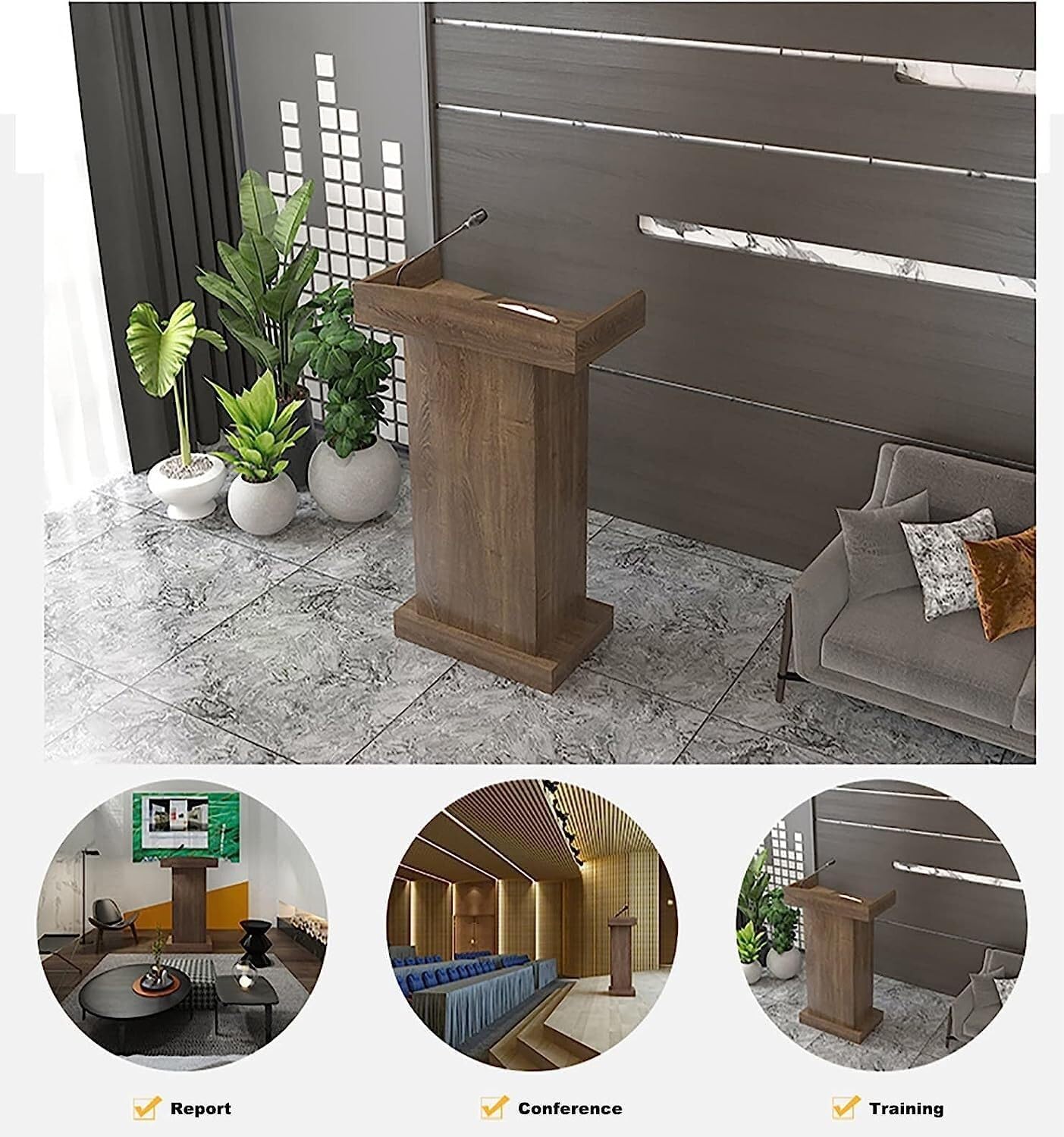 Podio Podio Leggii Portatili Design con Doppio Contenitore E Cassetti Pulpiti della Chiesa Podi per Insegnanti delle Scuole Scrivania in Piedi Podio