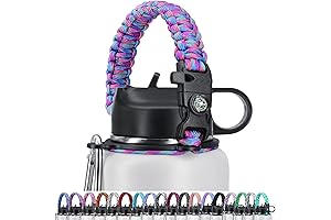 Paracord Handle for Wide Mouth Bottles: Adventure Essential with Survival Tools
