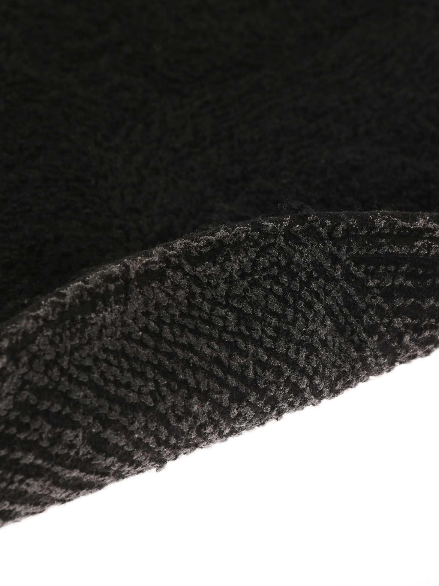 RugVista Breeze, Alfombrilla de baño, Modernas, Ø 70 cm, Redondo, Pelo Corto, Lavado a máquina, Negro
