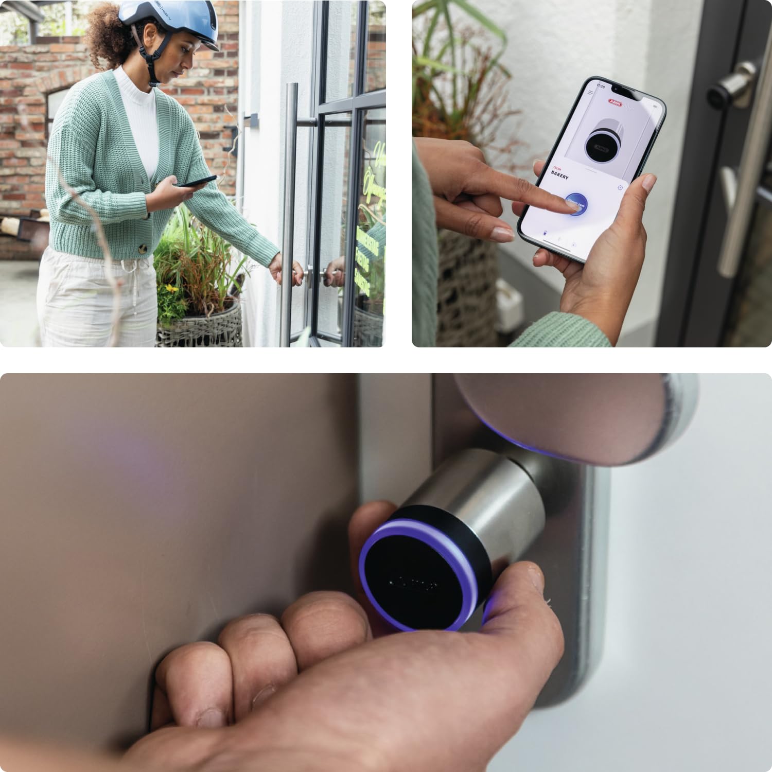 Inteligentny cylinder do drzwi CYLOX One – otwieranie bez klucza za pomocą smartfona i innych akcesoriów – zamek do drzwi z zabezpieczeniem przed przewierceniem – otwieranie za pomocą zewnętrznej