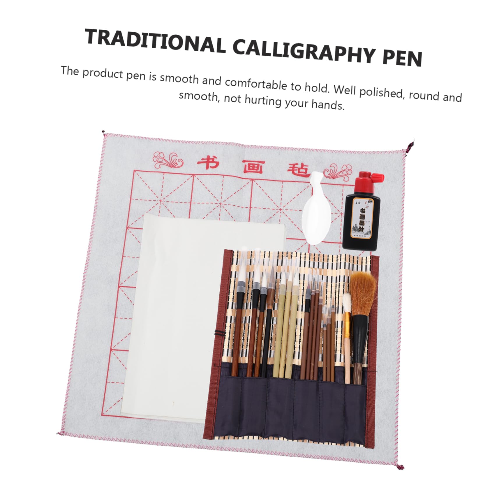 Hohopeti Set di Pennelli da Calligrafia Cinesi per Principianti