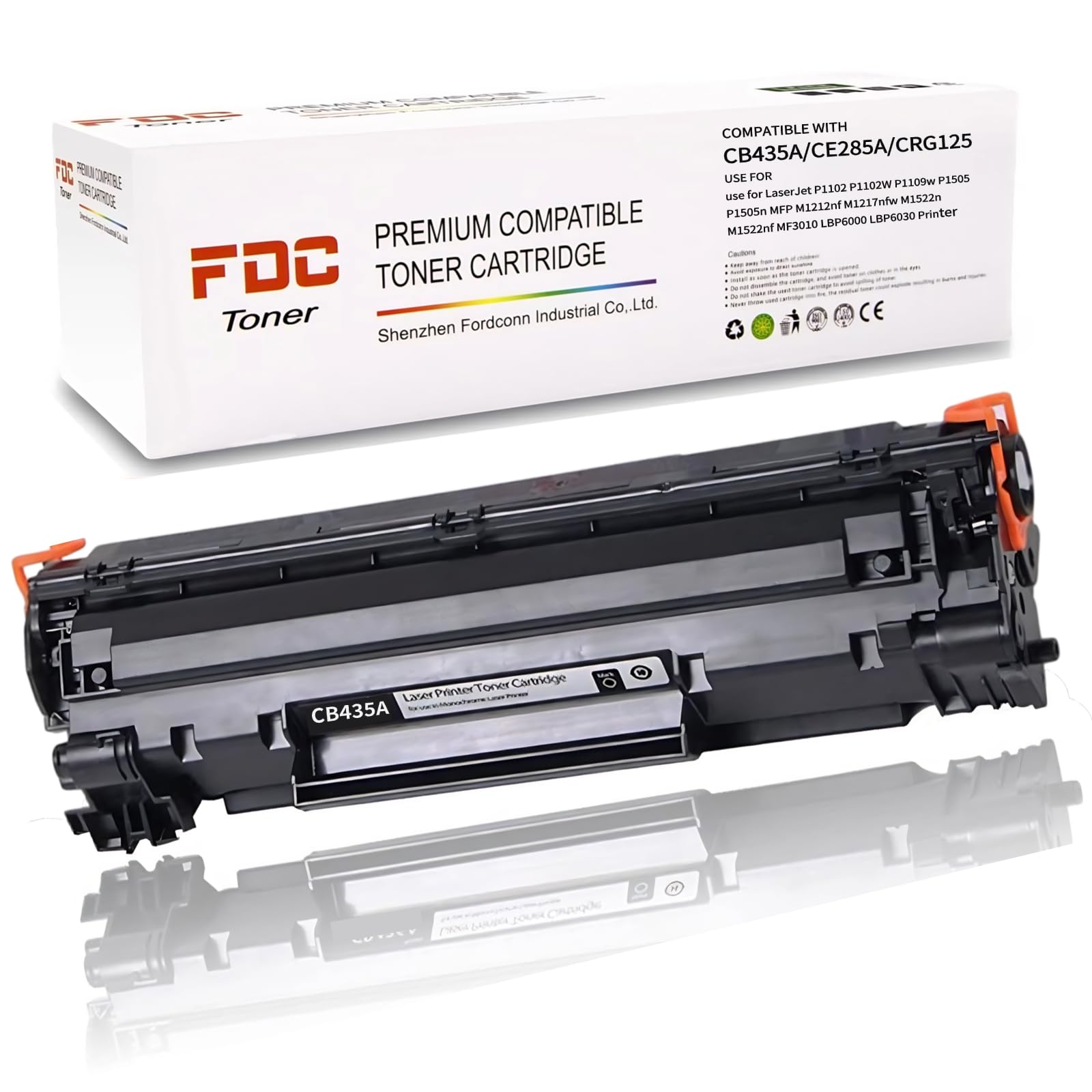 FDC Printer Toner CB435A 35A CE285A 85A CRG 125 Toner Cartridge Compatible for HP LaserJet P1005 P1006 P1007 P1008 P1009 P1102 P1102W P1109W Pro