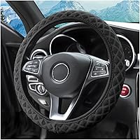 Vista 1 de Funda elástica para volante zipelo de 15 pulgadas, microfibra transpirable de seda de hielo, universal, antideslizante, para automóvil, cálida