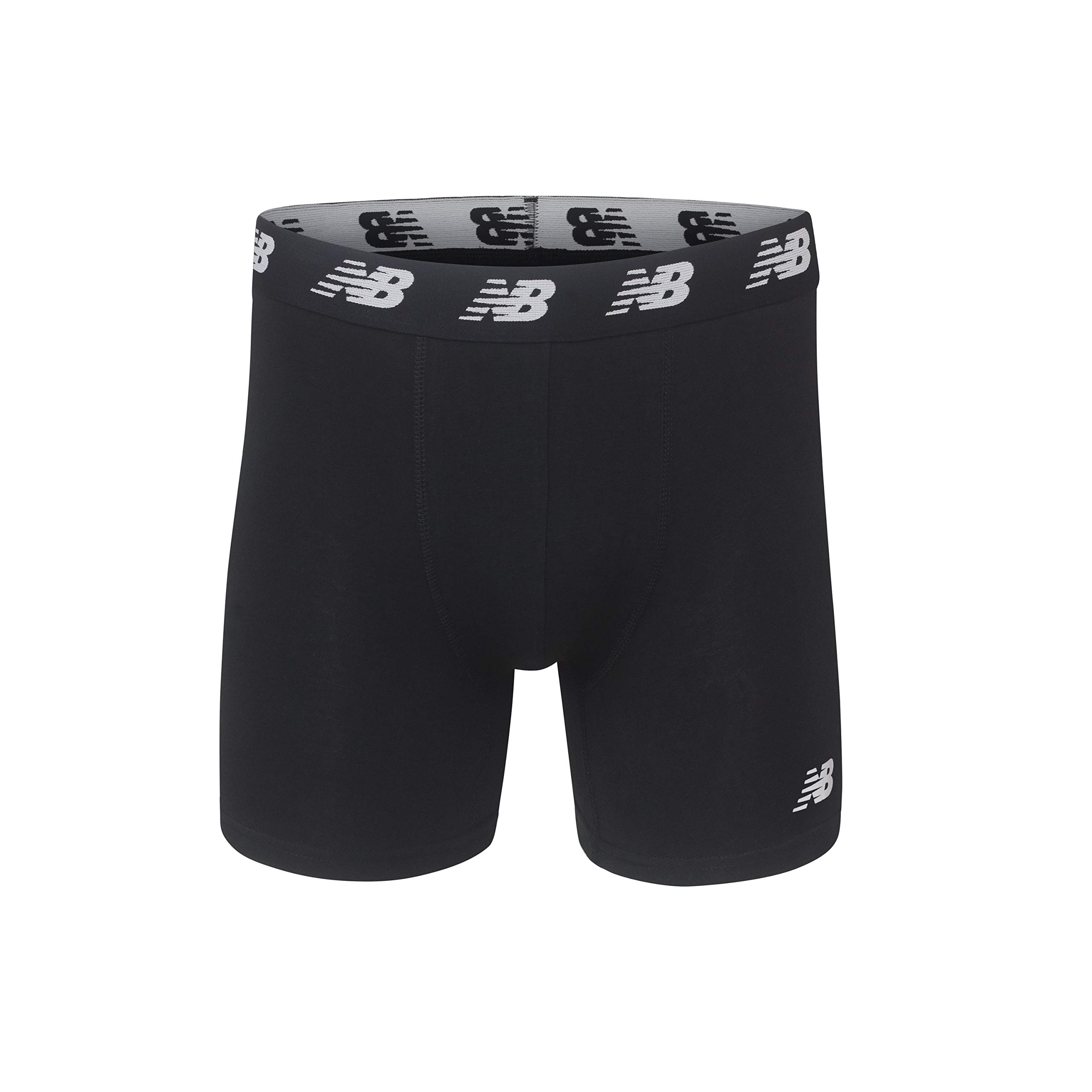 New Balance 5" No Fly Cotton Performance Boxer Briefs (3-Pack Or 4-Pack) Caleçons Boxeurs Homme (Lot de 4)