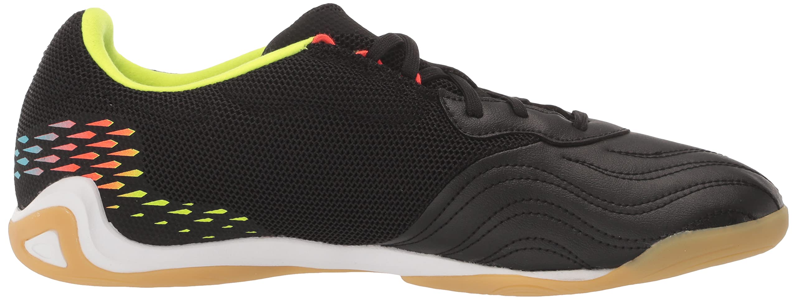 adidas Unisex Copa Sense.3 Indoor Sala buty piłkarskie, czarny/jasny cyjan/drużyna słoneczny żółty, 45 EU, Czarny jasny cyjan zespół słoneczny żółty, 46 EU